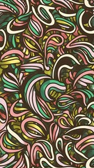 Vector seamless abstract hand-drawn pattern