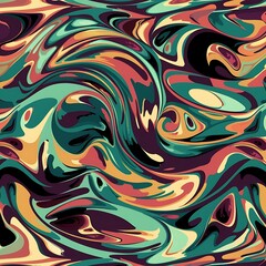 Vector seamless abstract hand-drawn pattern