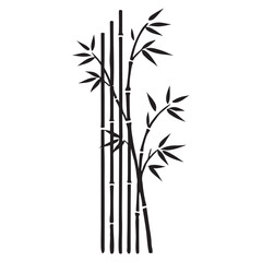 Obraz premium Silhouette of Bamboo Stalks