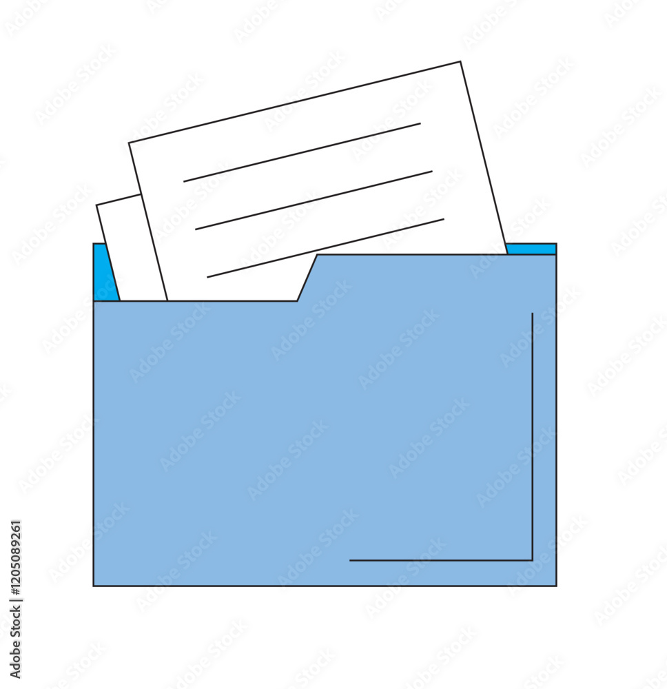 Poster print set of icon folder computer file colourful document binder data archive, modern simple 3d yell