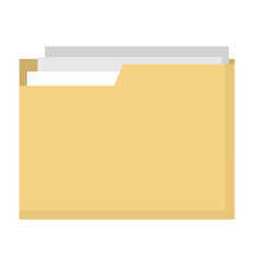 File folder icon set. Document vector sign. Folders icon collection on transparent background.