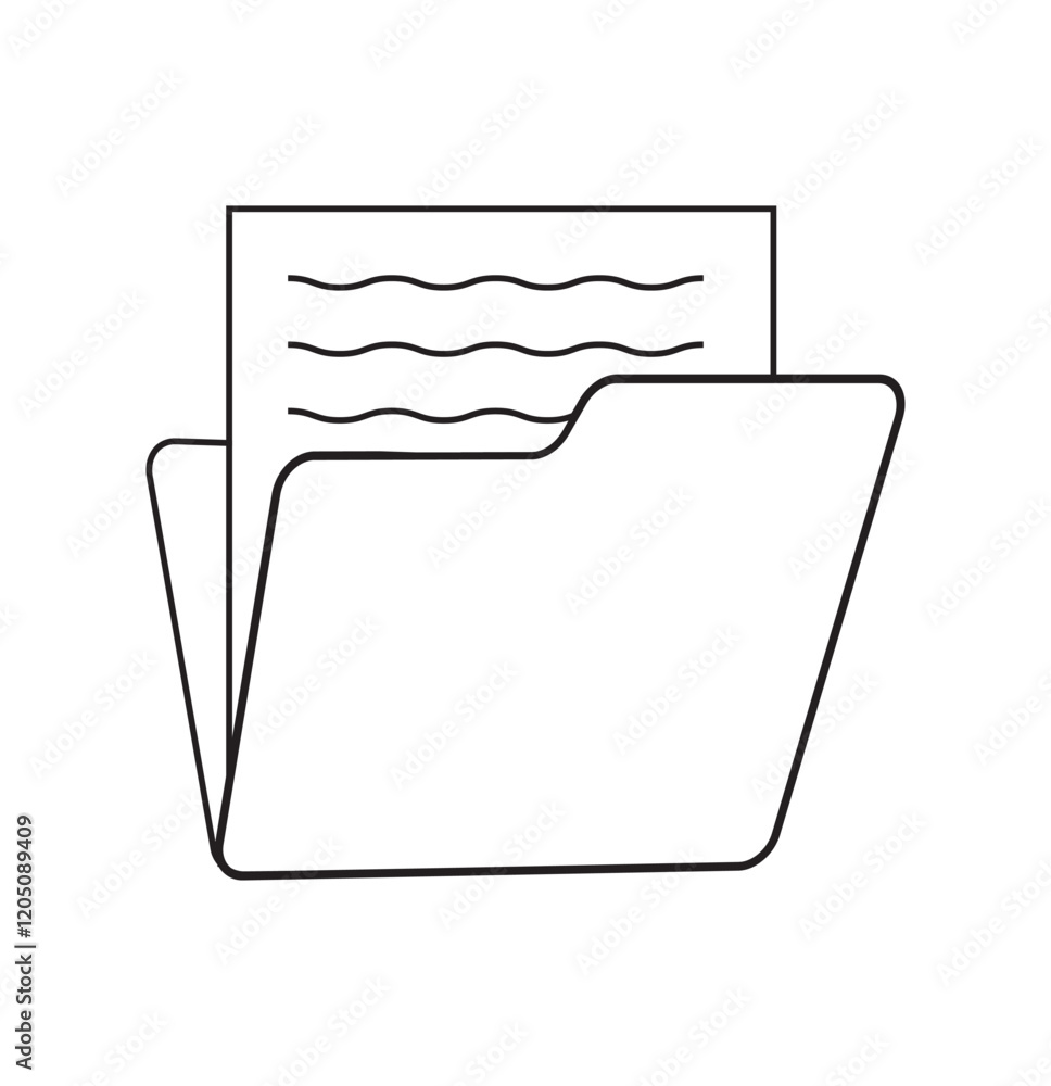 Poster manila folder for reports and archive cases. 1176