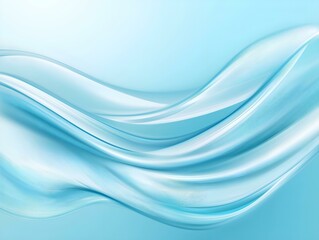 Fototapeta premium abstract flowing light blue waves soft texture subtle light ethereal movement