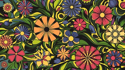 Vector floral background