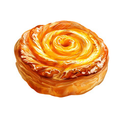 Fototapeta premium French Pastry Isolated on a Transparent Background