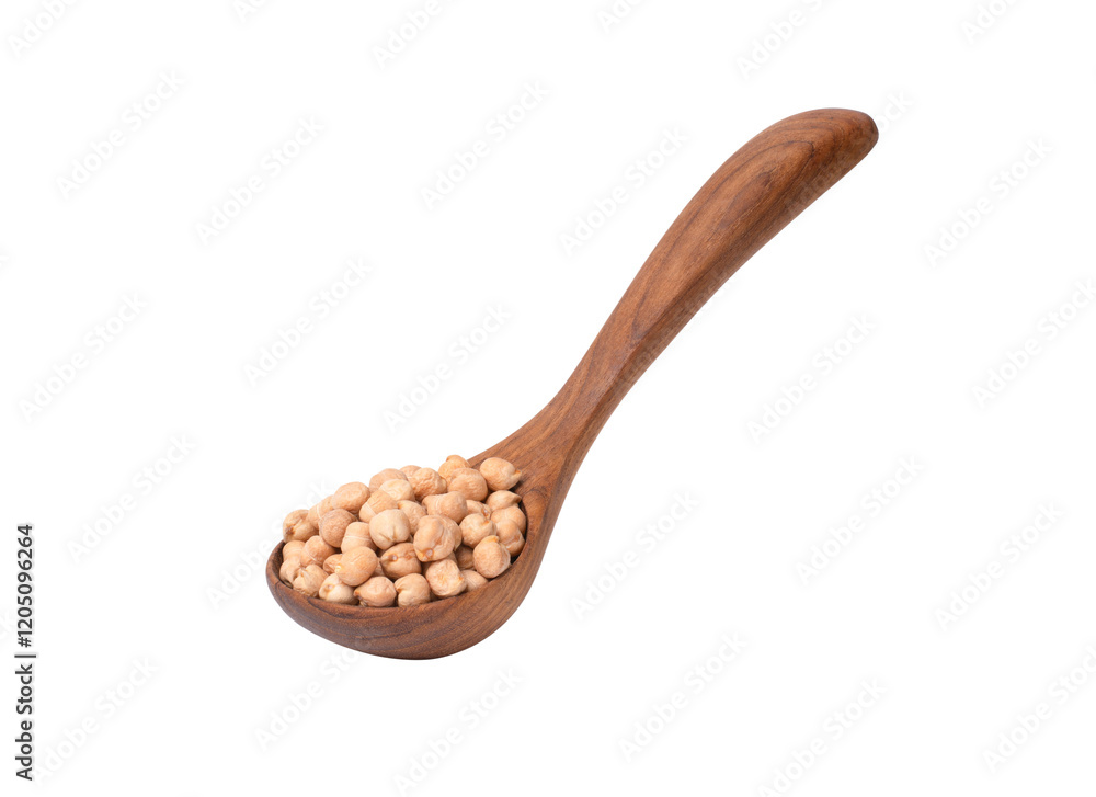 Poster Chickpea bean isolated on transparent png background.	