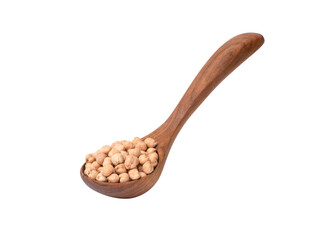 Chickpea bean isolated on transparent png background.	