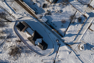 Cerkiew św. Dymitra w Szczawniku, zima.  © Maciej G. Szling