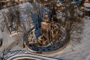  Cerkiew św. Jakuba Apostoła w Powroźniku, Zima. © Maciej G. Szling