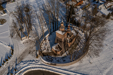  Cerkiew św. Jakuba Apostoła w Powroźniku, Zima. © Maciej G. Szling