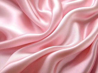 Obraz premium pink silk fabric elegant folds rich texture luxurious drape