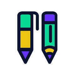 pen and pencil icon	
