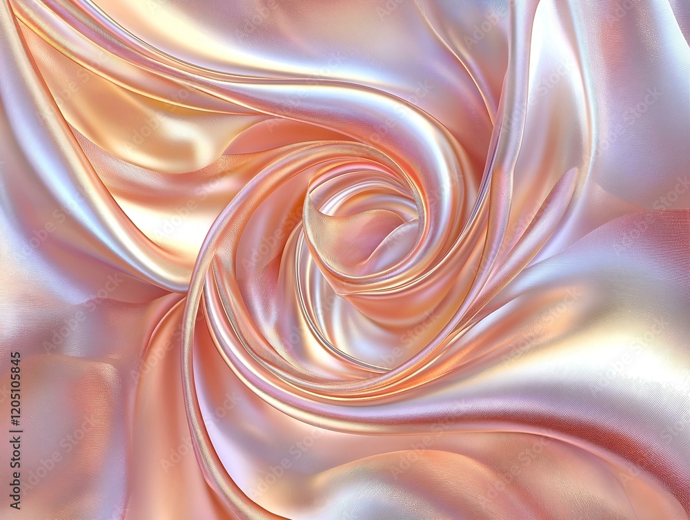 Poster iridescent waves abstract background shimmering pastel waves abstract background