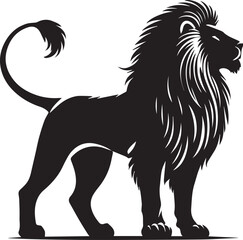 Lion Silhouette Vector Art - Perfect for Designers