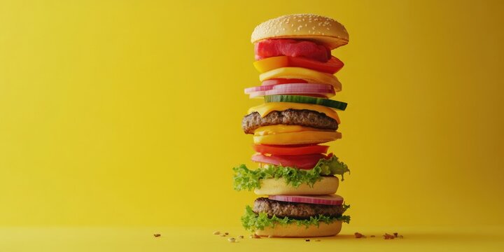 Stacked Hamburgers