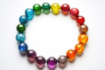 Obraz premium Rainbow Glass Bead Bracelet