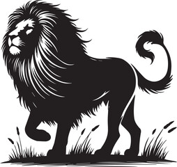 Lion Silhouette Vector Art - Perfect for Designers