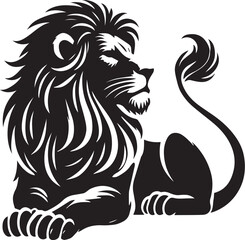 Lion Silhouette Vector Art - Perfect for Designers