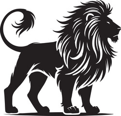 Lion Silhouette Vector Art - Perfect for Designers