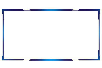 Twitch overlay facecam design with transparent background, gaming facecam overlay for streamer © creative