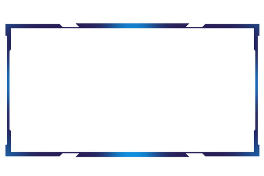 Twitch overlay facecam design with transparent background, gaming facecam overlay for streamer