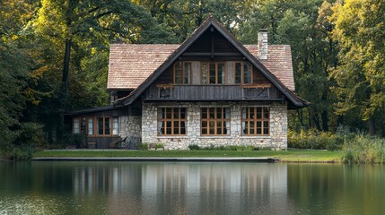 Lakeside Stone House
