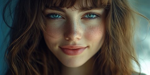 Fototapeta premium Woman with freckles