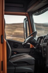 Fototapeta premium Truck Steering Wheel