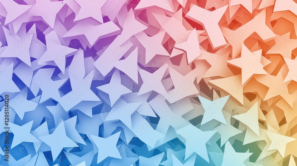 Fototapete checkmarks and stars a group of colorful checkmarks and stars arranged in a dynamic pattern, suitabl