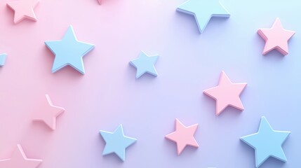 Obraz premium Icons and Buttons Animated icons of checkmarks and stars transforming and interacting with each other, suitable for loading screens, user interfaces, or interactive design elements.