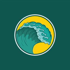 wave image logo vector