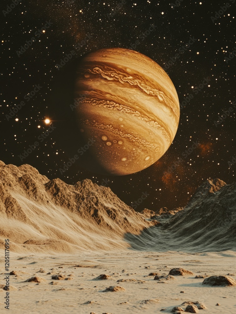 Wall mural planet in sky