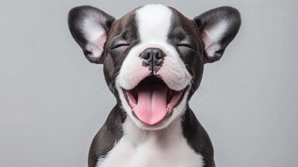 Joyful French Bulldog Puppy Portrait