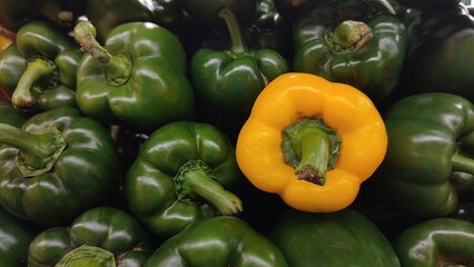 yellow and green peppers