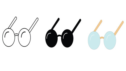  Sunglasses Icon Vector set Images