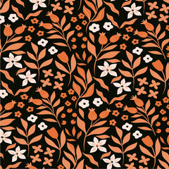 Seamless Pattern Flower Floral illustration design