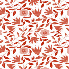 Seamless Pattern Flower Floral illustration design