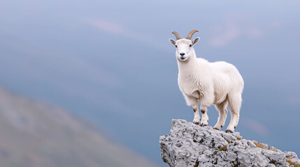 Fototapeta premium Mountain Goat on a Clifftop 