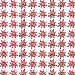Fototapeta premium seamless pattern with flowers