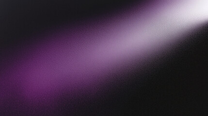 Abstract dark purple and black gradient background with grainy texture and blacklight effect. Minimalistic design with ample space for text or product presentation, ideal for dark-themed presentations