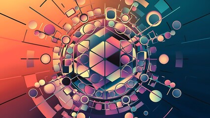Abstract geometrical background. Vector illustration.