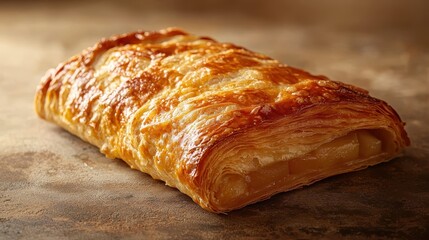Freshly baked apple pastry bakery food photography cozy environment close-up perspective culinary delight