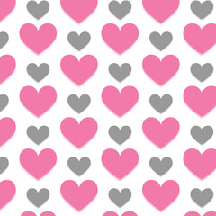 seamless pattern with hearts