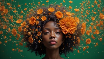 Blooming Radiance in Orange