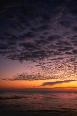 sunset over the ocean