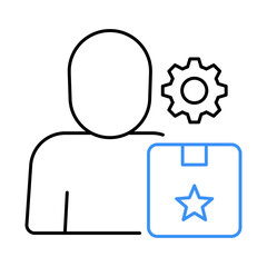 Product Owner – Person with Star Representing Responsibility for Vision and Priorities