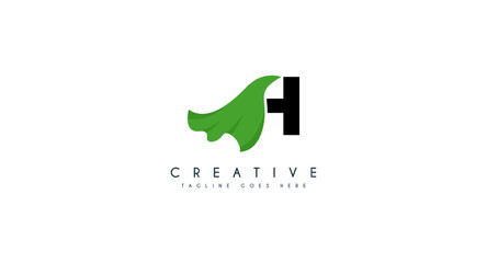 letter H hero logo design