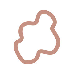 Shape Minimalist Brown Curve