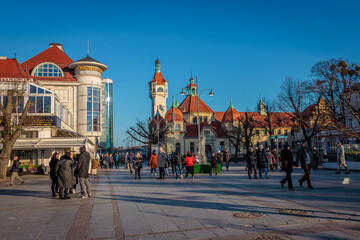 Obraz premium Sopot, Poland - December 25 2024 
