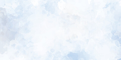 Abstract design watercolor picture painting illustration background blue sky and clouds watercolor background 
